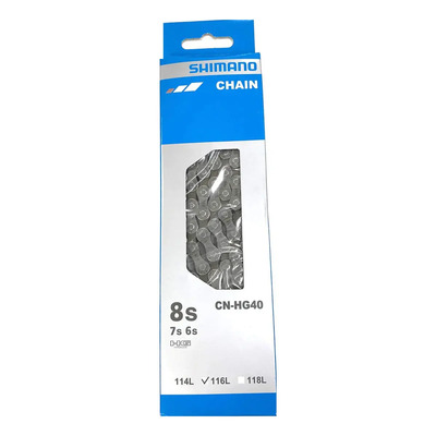 Cadena Para 6,7,8 Velocidades Shimano Hg40 116e | Envío gratis