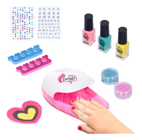 Set Maquillaje Uñas Belleza Juguete Niña Decoracion Diseñar