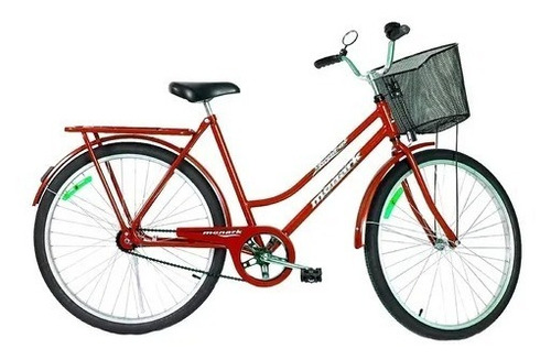 Bicicleta Monark Tropical Aro 26 Contra Pedal Vermelha