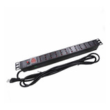 Pdu Zapatilla Eléctrica 12 Posiciones Enchufe 10a 220v