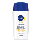 Protector Solar Facial Nivea Sun Efecto Mate Fps50 De 50ml