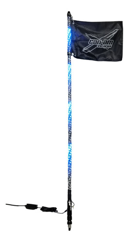 Antena Led Rgb 150 Cm  Bandera Can Am Negra Cuatrimoto Atv 