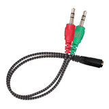 Cable Adaptador Audio Microfono Ps4 1 Miniplug A 2 Miniplug