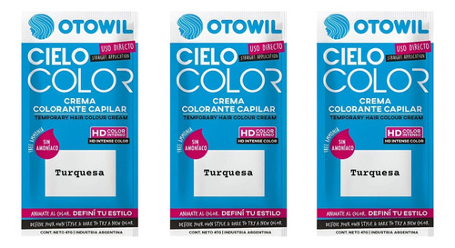 3 Tintura Cielo Color Otowil Sobre X47ml