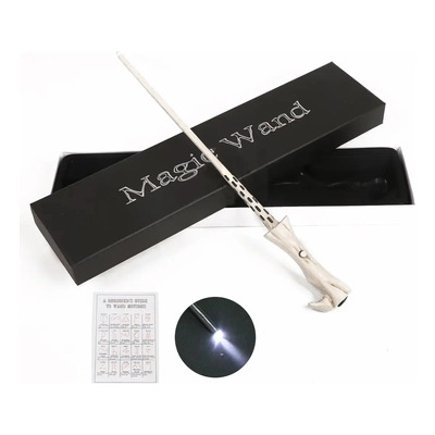 Varita Luminosa Harrypotter Con Caja Y Lista Hechizos Color Voldemort | MercadoLibre