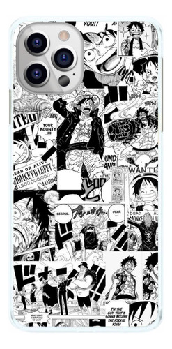 Capinha One Piece Luffie Quadrinhos Preto E Branco Capa