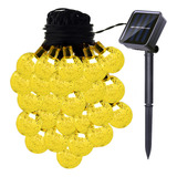 Guirnalda De Luces Solar 50 Foco Exterior Jardin 1 Pz