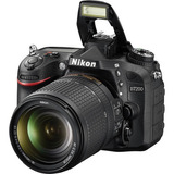  Nikon Kit D7200 + Lente 18-140mm + Lente 35mm Cor  Preto