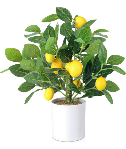 Yahallow Árbol De Limón Artificial Para Decoración De Limón,