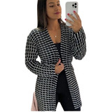 Cardigan Blusa Estilo Feminino Casaco Kimono Confortável 