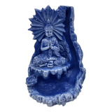 Incensário Cascata Buda Estrela - Azul