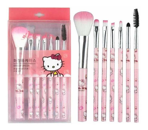 Set De Pinceles Maquillaje Hello Kitty