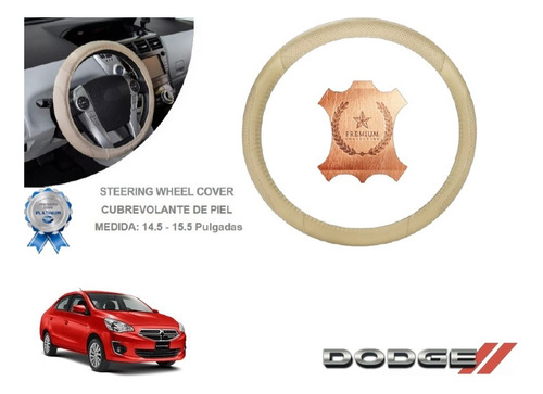 Funda Cubrevolante Beige Piel Nissan Dodge Attitude 2019
