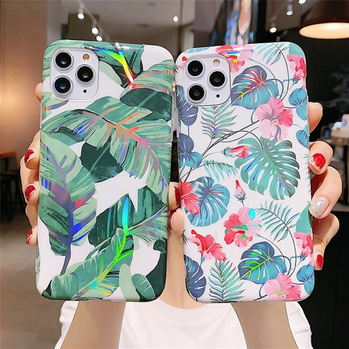 Laser Flowers And Plantas Funda Para Samsung A21 Silicona