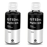 Kit De Dos Tintas Gt53xl Genéricas Negras 135 Ml Para 530