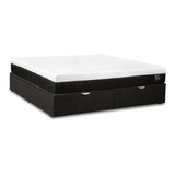 Cama Baúl King Size + Colchon Espuma C/memory Foam 180x200