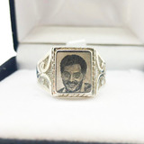 Anillo Plata Hombre Fotográfico Personalizado Foto Regalo