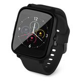 Redlemon Smartwatch Reloj Inteligente Con Notificaciones De Mensajería Y Redes Sociales, Resistente Al Agua Y Polvo Ip68, Ios Y Android, Color Negro