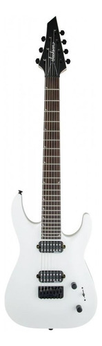 Guitarra Eléctrica Jackson Js Series Js32-7 Dka Ht Dinky De Álamo Snow White Brillante Con Diapasón De Amaranto