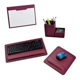 Kit Porta Caneta/clips, Risque A4, Apoio Teclado, Mouse Pad