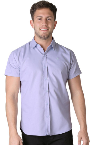 Camisa Casual Slim Hombre Manga Corta Stfashion 50509004