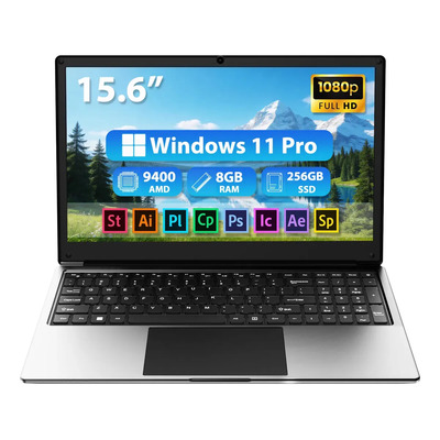 Laptop Amd Notebook 8Gb Ram Ssd 256Gb Pantalla 15.6 Pulgadas 1920*1080 Px Color Gris Windows 11 Pro Ideal para Estudiantes, Oficina, Reuniones y Trabajo Diario | Envío gratis