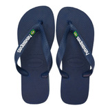 Ojotas Havaianas Unisex Lisas Clasicas Tira Brasil Logo