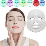 Máscara Facial Antiarrugas Cuidado Piel 7 Led Luz Colores