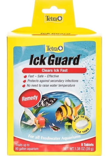 Tetra Ick Guard 8 Tabletas Medicamento Punto Blanco