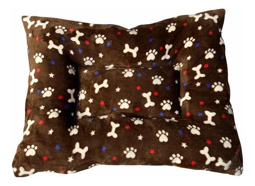 Cama Para Perro Mediana Afelpada /impermeable. 70x50cm