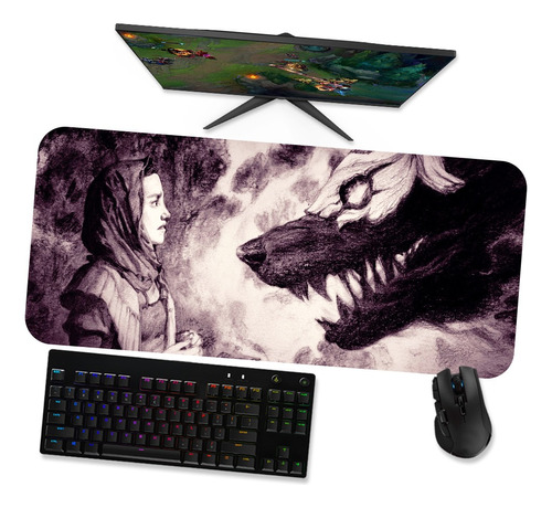 Mousepad Gamer Gigante Speed 90x40 - Lol - Kindred 3