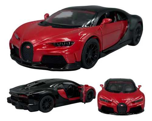 Miniatura Carro Bugatti Chiron Supersport Metal Abre Portas