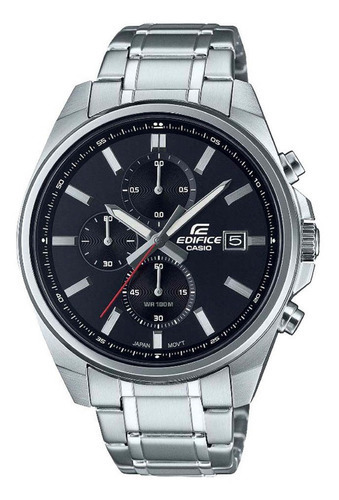 Reloj Casio Hombre Edifice Efv-610d Garantía. Color De La Malla Plateado Color Del Fondo Negro