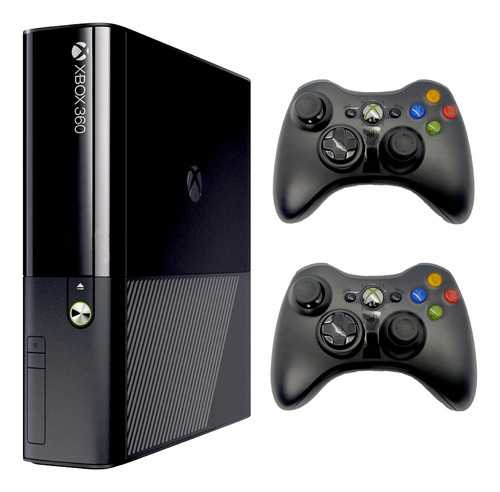 Xbox 360 Ultra Slim E 4g Original+ Controles+ Juegos Físicos