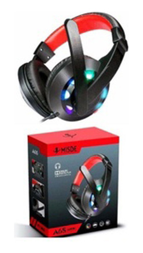 Fone Headset Gamer Stereo Pc Com Microfone E Led Misde A-65