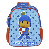 Mochila Chico Azul Chenson Pocoyo Kinder Poky Para Niño