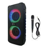 Parlante Xinua Bluetooth Microfono Karaoke Luces Rgb Tws Usb