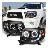 Acanii - Para Toyota Tacoma 2005-2011 Led Drl Halo Ring Blac
