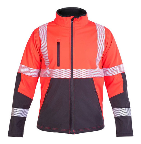 Chaqueta Softshell Hw Oklan Rojo Fluor