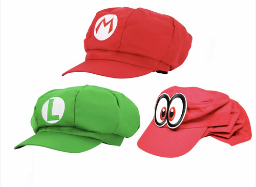 Gorra Gamer Super Mario Luigi Odyssey Bordadas! Onky Game