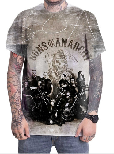 Camisa Camiseta Sons Of Anarchy Gangue Envio Rápido 02
