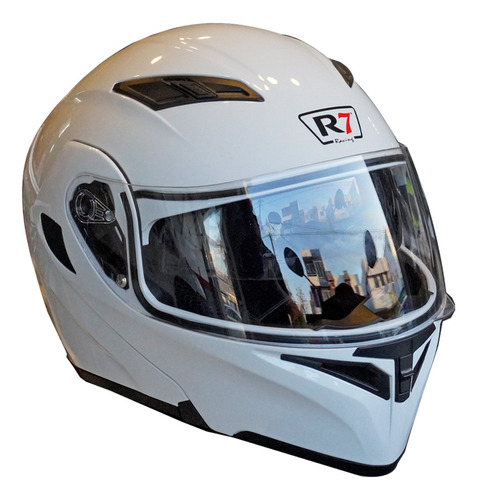 Casco Abatible R7 Racing Unscarred Mica Y Lentes Cert. Dot