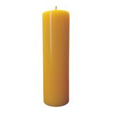 Cirio Liso - Color Amarillo - Grande 1 Kilo (7cmx24cm)