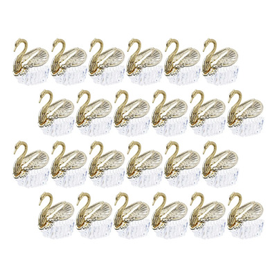 24 Cajas De Caramelos De Boda Con Forma De Cisne, Cajas De R