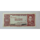 Billete 100 Pesos Bolivianos 1982 Bolivia Vf-xf