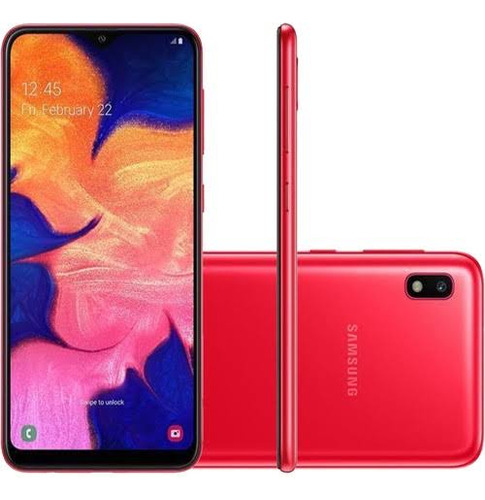 Smartphone Samsung Galaxy A10 Vermelho 32gb 2ram Dual Chip 