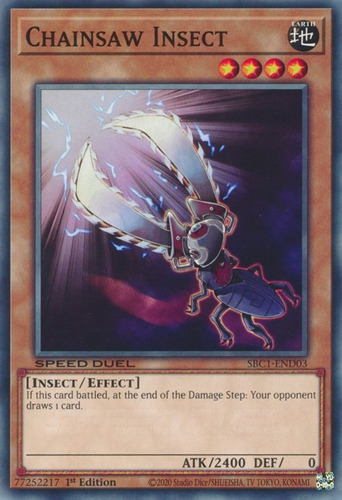 Chainsaw Insect (sbc1-end03) Yu-gi-oh!