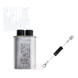 Kit Capacitor Para Microondas 0,75uf + Diodo Cl01-12 Novo