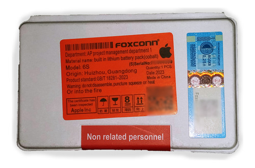 Batería Foxconn Para iPhone 6s A1633 A1688