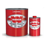 Kit Primer Pu Wanda Hs Cinza 5100 Automotivo + Endurecedor